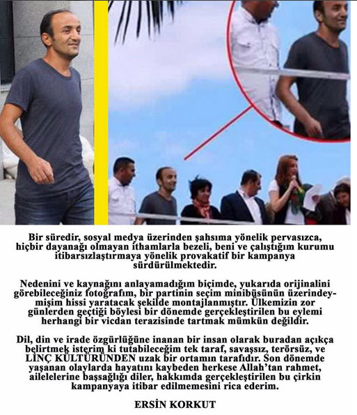 Ersin Korkut'tan 'HDP' otobüsü fotoğrafına açıklama