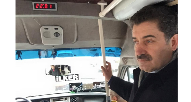 Bakan yardımcısı makam aracı yerine dolmuş kullandı Abdullah Erdem Cantimur,bakan yardımcsı,dolmuş,makam aracı