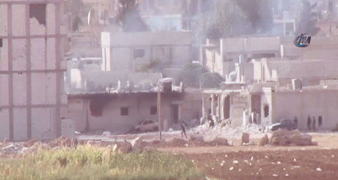 Kobani’de ateş altındaki YPG’li böyle kaçtı