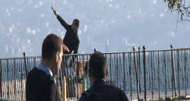 Sarıyer'de korku dolu anlar: Bankacının silahını aldı ve...