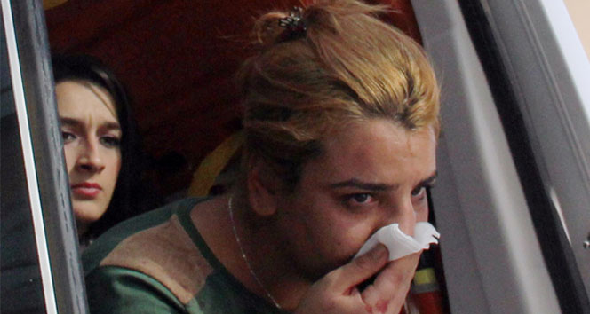 Kocasının babası tarafından darp edildi