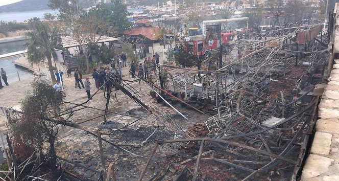 7 restoran kül oldu antalya,yangn