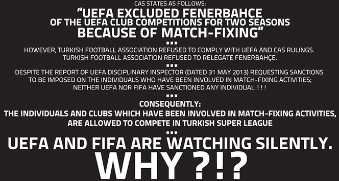 Türkiye'deki şike süreci İngiltere gündeminde fenerbahçe,şike,Trabzonspor