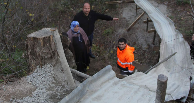 Vatandaşın yol çilesine ilginç çözüm rize,yol çilesi