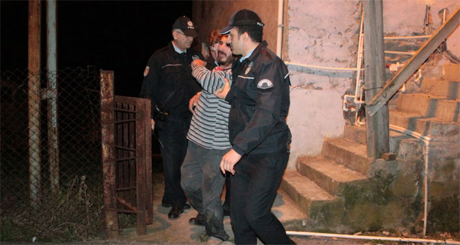 Karakola gitmemek için polise bıçakla direndi bıçaklı direniş,polis,Zonguldak
