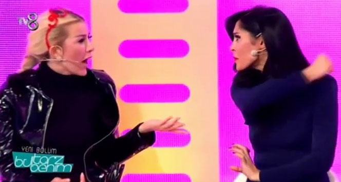 Bu Tarz Benim'de şok kavga bu tarz benim,kavga,Nur yerlitaş,öykü serter,TV8