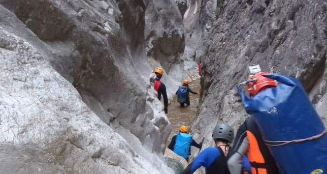 Gizemli kanyona girdiler&nbsp;eskişehir,kanyon
