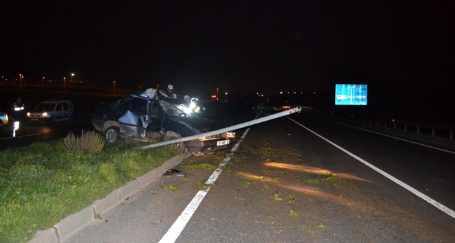 Kadın sürücü önce takla attı sonra kaçtı&nbsp;kadın sürücü